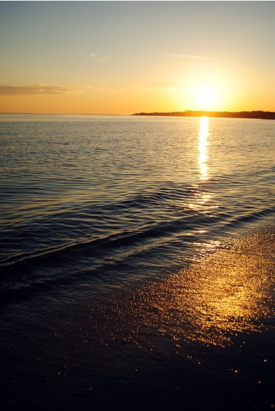 The sun sets on Cape Cod